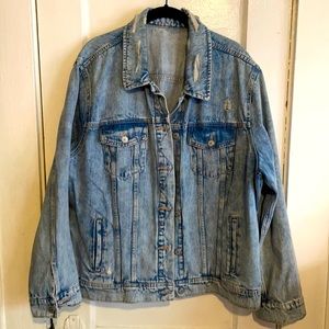 Old Navy Distressed Jean Jacket